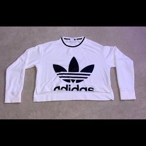 Adidas crop crew neck